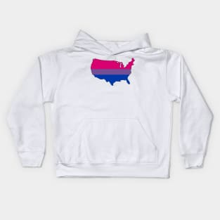 USA Bi-sexual Pride! Kids Hoodie